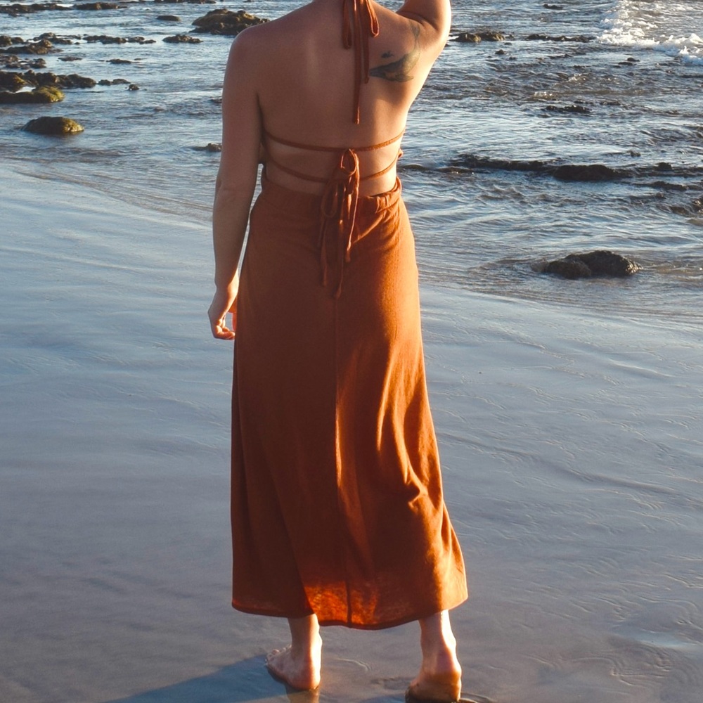 Free People Burnt Orange Dress - Picture 5 of 6